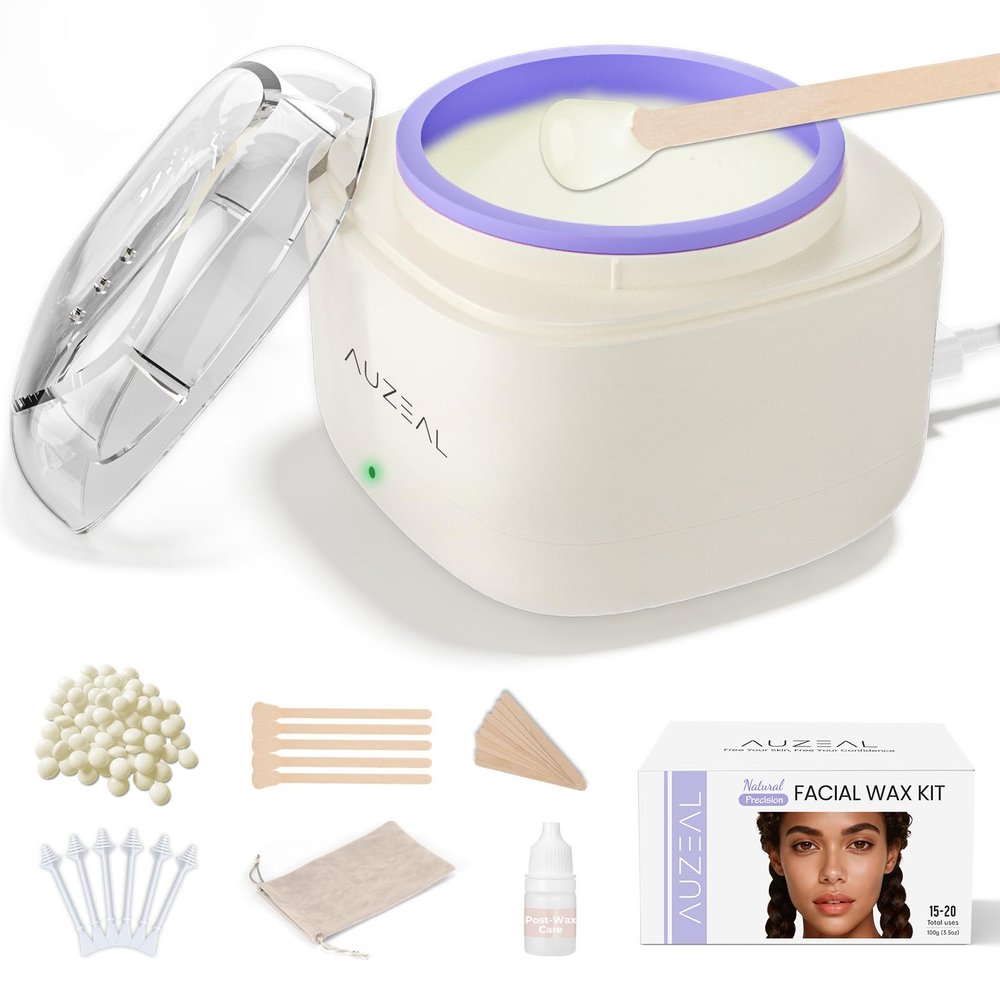 AUZEAL Mini Face Wax Kit for Women, Facial Waxing Kit with 26 Wax Sticks