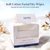 Face Towels, 10"12" Disposable Face Towel, Face Towelettes XL, Ultra Soft Makeup Remover Dry Wipes, Thick Face Towel for Sensitive Skin, 50 Count (1 Pack) view 3