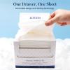 Face Towels, 10"12" Disposable Face Towel, Face Towelettes XL, Ultra Soft Makeup Remover Dry Wipes, Thick Face Towel for Sensitive Skin, 50 Count (1 Pack) view 4