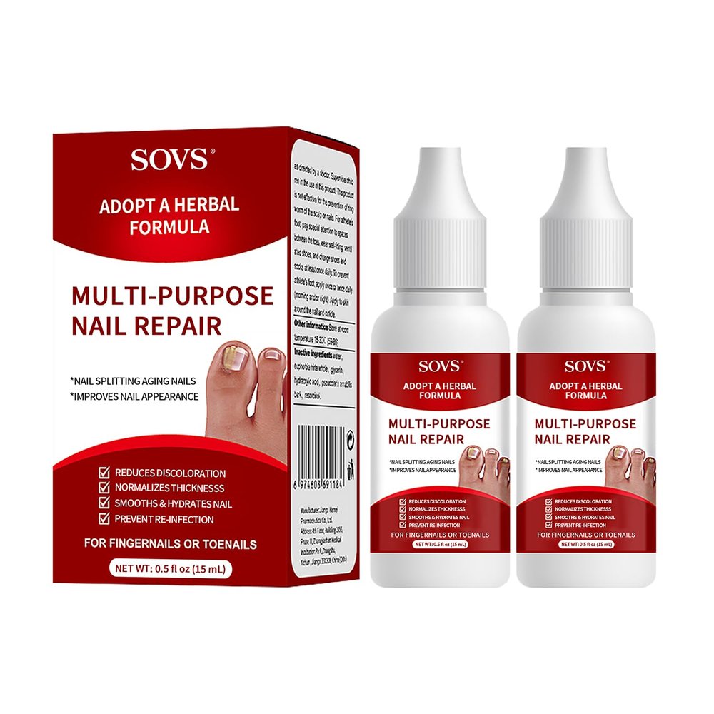 SOVS Toenail Treatment,Gentle Formula, Effectively Improves Nails for a More Beautiful Appearance2pcs
