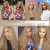 #22 Blonde Bundles Human Hair Deep Wave Bundles 14 14 14 Inch Unprocessed Brazilian Virgin Hair Ash Blonde Deep Wave 3 Bundle Human Hair Extensions 50 Gram Per Bundle view 2