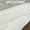 Grey,60x185cm,Massage Table Skirt Spa Bed Cover with Hole Beauty Salon Bedspread Spa Bed Skirt for Treatment Couch Massage Table Washable view 4