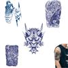 10 Sheets Realistic Temporary Tattoos for Women & Men - Animal Dragon Floral Waterproof Body Art Stickers, Halloween Party Makeup Gift view 1
