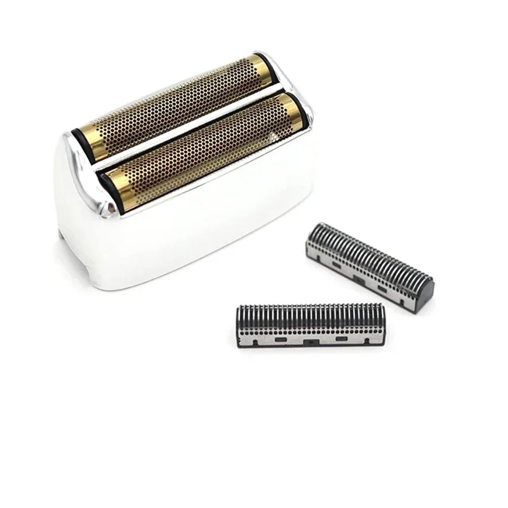 Compatible for Kemei, KM-TX1 Electric Shaver Replacement Double Foiled Blade Net Cover Repair Accessories Wholesales(Silver Cover Blade)