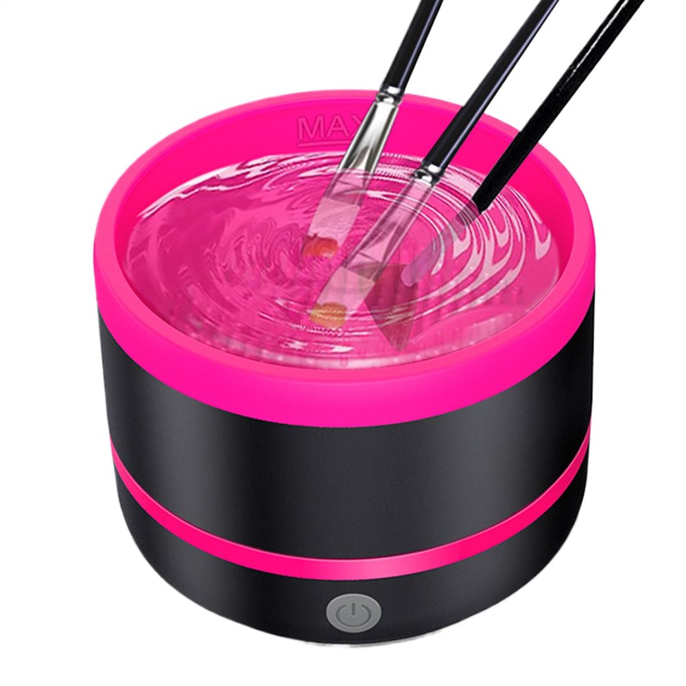 Automatic Electric Makeup Brush Cleaner | Electric Concealer Blush Eyeshadow Brush Cleanser | Rechargeable Cosmetic Tool Cleansing Device for Women Personal Grooming Experts