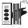 BERALLOYE 3pcs-Black Lipstick and Lip Liner Set Lip Kit,3 in 1 Velvet Lipstick Halloween Matte Liquid Lipstick Lip Gloss with Lip Pencil,Hydrating Lip Stain Lip MakeupBlack view 1