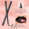 BERALLOYE 3pcs-Black Lipstick and Lip Liner Set Lip Kit,3 in 1 Velvet Lipstick Halloween Matte Liquid Lipstick Lip Gloss with Lip Pencil,Hydrating Lip Stain Lip MakeupBlack view 4