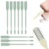 2-in-1 Nasal Hair Cutter for Men Women, Upgraded 360 Rotating Nostril Hair Removal Tool, Portable Double Sided Nose Hair Knife, Nostril Hair Removal Tool with Soft Cleaning Brush (Green, 9pcs) view 1