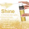 Hair and Body Glitter Spray, 1PC Hair Glitter Extra Fine Face Shimmer Powder for Clothes, Festival Loose Sparkle Powder for Rave Clothes Nail Art Easter Halloween Crafts (Sparkling Gold) view 3