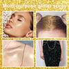 Hair and Body Glitter Spray, 1PC Hair Glitter Extra Fine Face Shimmer Powder for Clothes, Festival Loose Sparkle Powder for Rave Clothes Nail Art Easter Halloween Crafts (Sparkling Gold) view 4