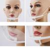 20PCS Reusable Plastic Clear Mask Professional Transparent Sanitary Cover Anti-Fog Face Shield Nose Mouth Cover Open Face Guard for Restaurants, Food Truck, Hotels, Mall, Beauty salons, Barber Shops view 2