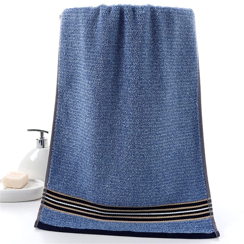 EWUROI Face Towel Adult Couple Absorbent Large Cotton Plain Soft Daily(E)
