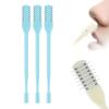2-in-1 Nasal Hair Cutter for Men Women, Upgraded 360 Rotating Nostril Hair Removal Tool, Portable Double Sided Nose Hair Knife, Nostril Hair Removal Tool with Soft Cleaning Brush (Blue, 3pcs) view 1