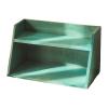 AFXGUSD Wood Countertop Organizer, Makeup Organizer Gifts Multifunctional Mug Tea Storage Wooden Storage Rack for Dining Table, Home, Blue Green view 1