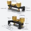 Honing Guide,  Chisel Sharpening Jig, Wood Chisel Fixed Angle Sharpener, Manual Blade Sharpener, Aluminum Alloy, Bearing Roller, Fixed Angle, for Woodworking Chisel Planer view 4