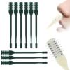 2-in-1 Nasal Hair Cutter for Men Women, Upgraded 360 Rotating Nostril Hair Removal Tool, Portable Double Sided Nose Hair Knife, Nostril Hair Removal Tool with Soft Cleaning Brush (A-Green, 9pcs) view 1
