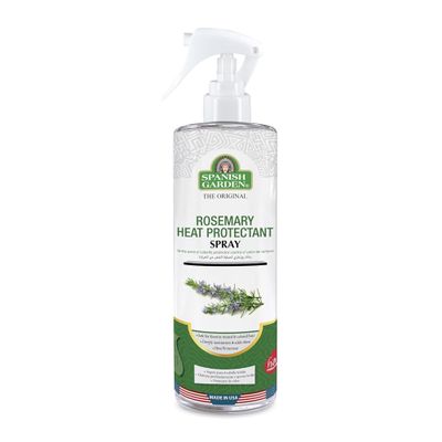 Spanish Garden Rosemary Heat Protectant Spray for Hair Care & Styling Heat Protection - Hair Moisturizer with Frizz Control - Hair Shine Spray Lightweight Styling Spray for Women & Men Daily Use 8 oz