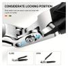 1Pcs Professional Nail Clippers for Seniors - Wide Jaw & Angled Head, Stainless Steel Fingernail & Toenail Cutter with Catcher view 4