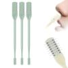 2-in-1 Nasal Hair Cutter for Men Women, Upgraded 360 Rotating Nostril Hair Removal Tool, Portable Double Sided Nose Hair Knife, Nostril Hair Removal Tool with Soft Cleaning Brush (Green, 3pcs) view 1