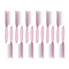 12pcs Nail Brush Cleaning Remove Dust Powder Plastic Cleaner for Acrylic UV Gel Nails Art Manicure Nail Care Accessories(12pcs pink) view 1