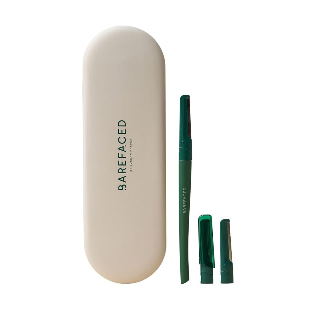 Barefaced Facial Razor  Stainless Steel Dermaplaning Tool for Women  Facial Shaving Tool Removes Peach Fuzz & Dead Skin, Improves Skincare Absorption, Brightens Skin & Smooths Makeup Application