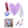 Female Hair Removal Stencil Set for Bikini Area Heart Optional Silicone Shaping Tool Body Grooming Kit- Optional Heart view 2