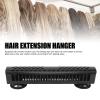Hair Extension Holder, with Suction Cups and Built in Comb, for Styling and Braiding, Lightweight for Home Salon Use (black) view 2