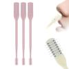 2-in-1 Nasal Hair Cutter for Men Women, Upgraded 360 Rotating Nostril Hair Removal Tool, Portable Double Sided Nose Hair Knife, Nostril Hair Removal Tool with Soft Cleaning Brush (Pink, 3pcs) view 1