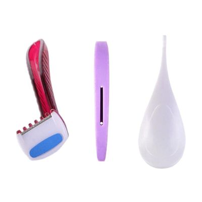 Female Hair Removal Stencil Set for Bikini Area Heart Optional Silicone Shaping Tool Body Grooming Kit- Optional Straight