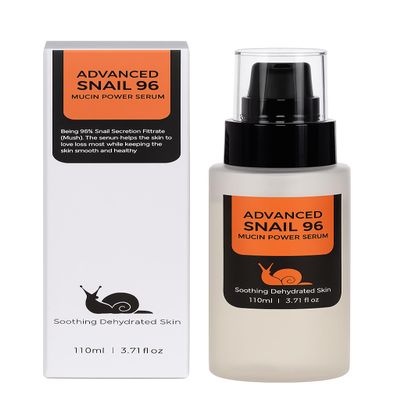 Snail 96 Mucin Power Serum, Hydrating Face Serum with 96% Snail Secretion, for Dehydrated Skin, 110ml, 3.71 fl oz
