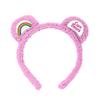 JUST FUNKY Care Bears Adult Sherpa Plush Costume Cosplay Headband with Ears, Belly Badges (Cheer Bear) view 1