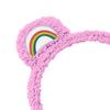 JUST FUNKY Care Bears Adult Sherpa Plush Costume Cosplay Headband with Ears, Belly Badges (Cheer Bear) view 2
