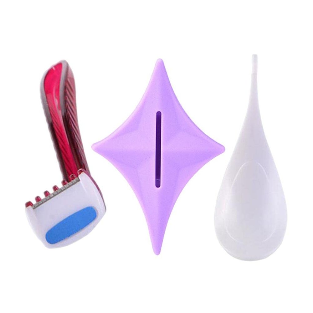 Female Hair Removal Stencil Set for Bikini Area Heart Optional Silicone Shaping Tool Body Grooming Kit- Optional Starfish