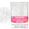 RAQEHO Clear Rubber Bands for Hair - 2000 Small Elastic Hair Ties No Damage Bulk Widened Thickened Rubberband for Women Girl Thick Hair Braiding Ponytails Holders Braider Styling Essential Accessories view 1