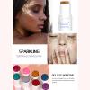 2pcs-Body Glitter Stick,Chunky Glitter Gel for Face Body Hair,Sparkling Holographic Mermaid Sequins Paint Multiuse Makeup Glitter Gel Gold and Silver view 4