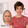 WIGYY Short Pixie Wigs for White Women  Warm Brown with Copper Highlights Curly Synthetic Wig with Bangs, Glueless Heat-Resistant Wigs, Lightweight Realistic Wig for Older Women Daily Wear view 2