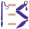 Mebeli Purple Braided Ponytail Extension with Elastic Tie, 26inch Purple Braid Ponytail Extension,Synthetic Straight Wrap Around Braided Ponytails Extension(26inch,#purple) view 4