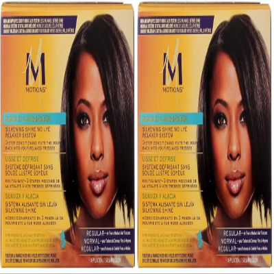 Motions Smooth and Straighten Silkening Shine No-Lye Relaxer System (Pack of 2)