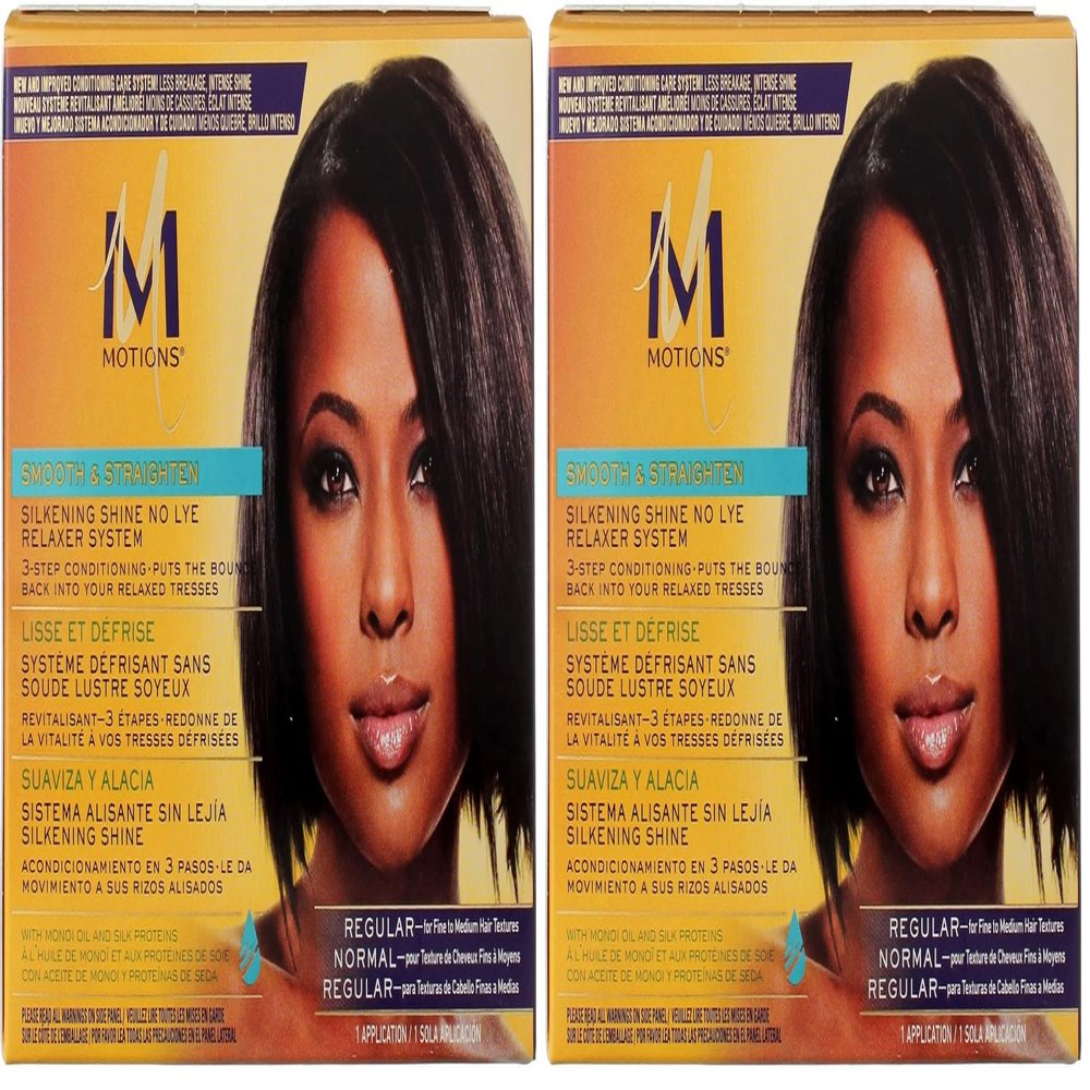 Motions Smooth and Straighten Silkening Shine No-Lye Relaxer System (Pack of 2)