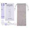 Denash Dual Head Electric Shaver, Trimmer for Body Hair and Smooth Shaving Head for Fine Hair, with 2mm Comb and Cleaning Brush for Women Men (Purple) view 4