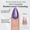Cat Eye Press on Nails Short, Jofay Fashion Stylish Purple Press on Nails Almond, Soft Gel Fake Nails, Reusable & Natural Acrylic False Nails, Stick on Nails for Women Gift, Glue on Nails Kit 32 Pcs view 4