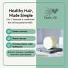 BusyNature Castor Oil 2-in-1 Shampoo and Conditioner Bar, Nourishing & Repairing, Promotes Thicker, Fuller-Looking Hair, Sulfate-Free, Vegan, 1 Bar (100 g) view 2