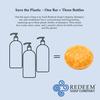Redeem Soap Company Blue Musk Shampoo Made in USA 3oz Shampoo Zero Waste, Plastic-Free, SLS-Free, Travel-Friendly view 4