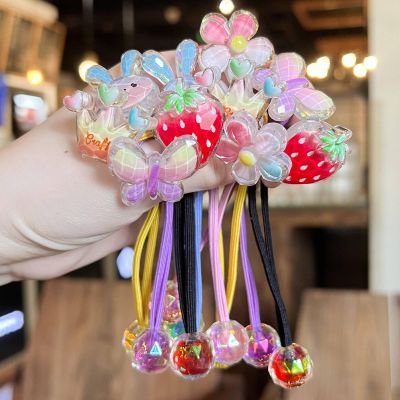 10 Pack Hair Balls for Girls Hair,Hair Ties for Girls Toddler Kids Ponytail Holders Hair knockers Cute Hair Accessories (blue yellow black light pink purple)