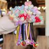 10 Pack Hair Balls for Girls Hair,Hair Ties for Girls Toddler Kids Ponytail Holders Hair knockers Cute Hair Accessories (blue yellow black light pink purple) view 1
