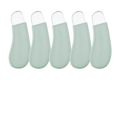 5PCS Stainless Steel Blackhead Scraper, Face Skin Oil Remover Tool, Pore Deep Cleansing Tool, for Closed Comedones On T-Zone, Nose Wings, Chin, Forehead, Tiny Oil Particles on Shoulders Back