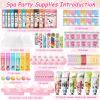 144 PCS Spa Party Supplies for Women,Spa Day Favors Essentials Include Face Masks Skincare, Lip Balm, Under Eye Patches, Foot Bath Bomb, Bulk Gifts For Women,Spa Kit Self Care view 2