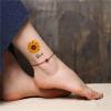 10pcs Sunflower Female Clavicle Ankle Temporary Tattoo Stickers, Waterproof And Long-lasting Men And Women, Fake Tattoos view 4
