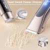 Bikini Trimmer for Women, 2-in-1 Electric Razor with Dual Heads, Ceramic Blade, Waterproof & Rechargeable, Painless Pubic Hair Shaver for Bikini, Underarm, Legs, Face | Gift for Her - ChampagneGold view 2