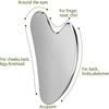 GYQORPHA Gua Sha Facial Tools Guasha for Face - Stainless Steel Gua Sha Tool - Massager Tool for Jawline & Chin,Fascia Massage Tool for Face Massage, Lymphatic Drainage Massager (Silver) view 2